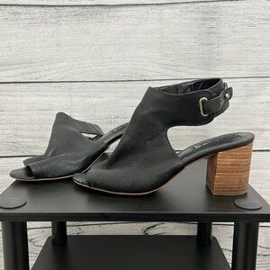Steve Madden open toed booties